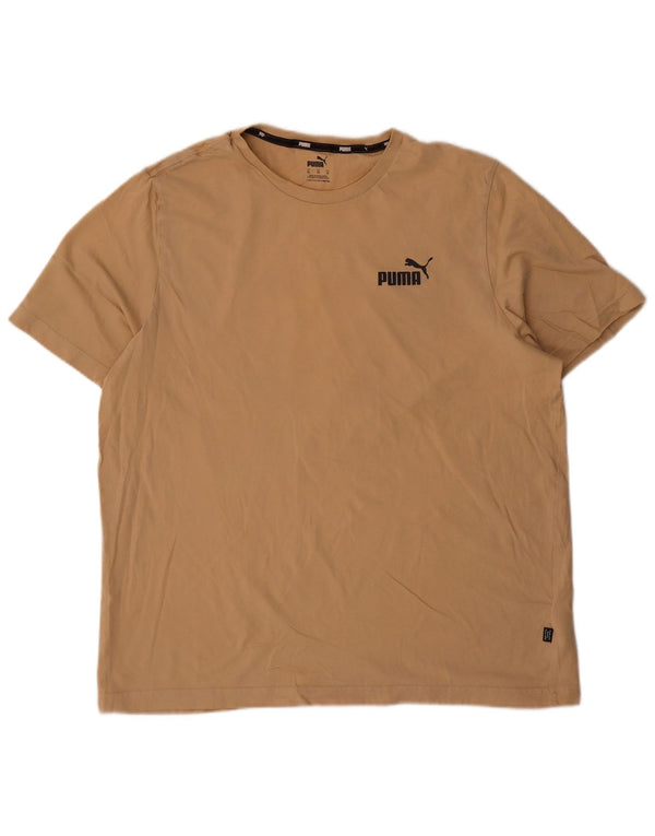 Tricou pentru bărbați Puma Top XL Bej Bumbac