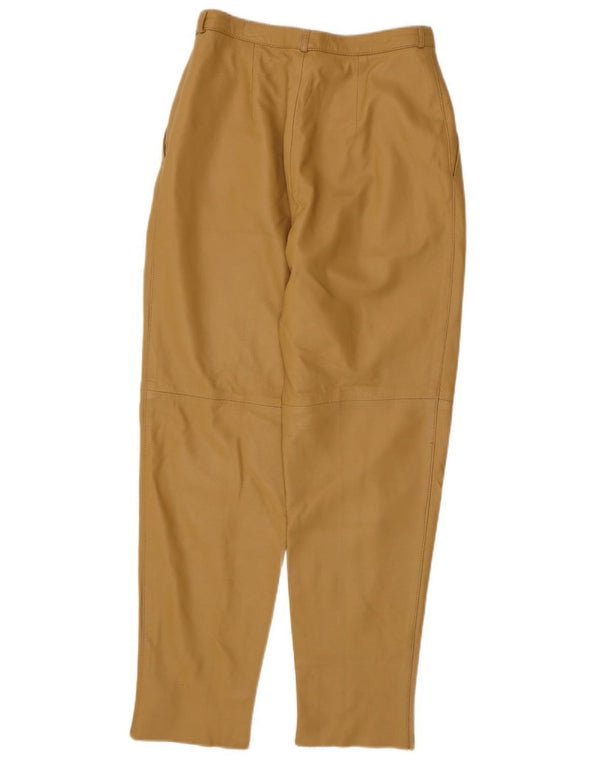 RAY MARJORY Pantaloni din piele pentru femei IT 42 Medium W28 L30 Kaki