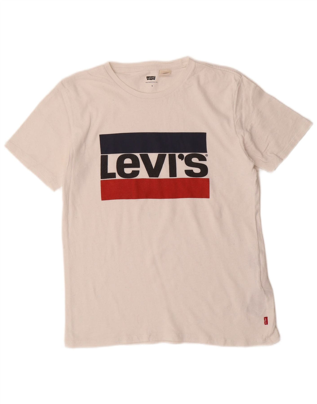 Tricou grafic pentru bărbați LEVI'S Top mic din bumbac alb
