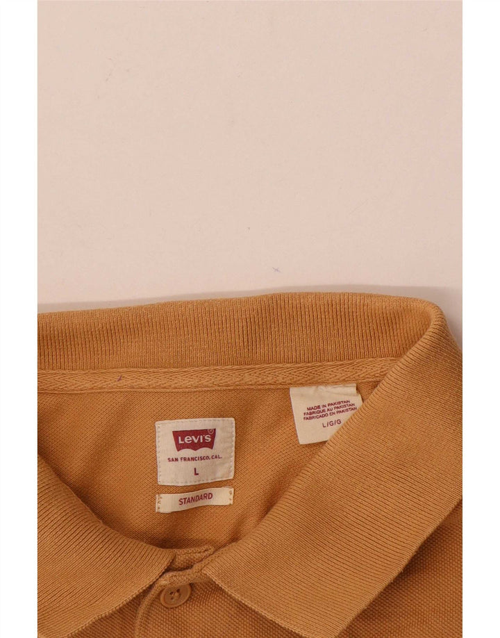 Tricou polo pentru bărbați Levi's, cu ajustare standard, mare, bej