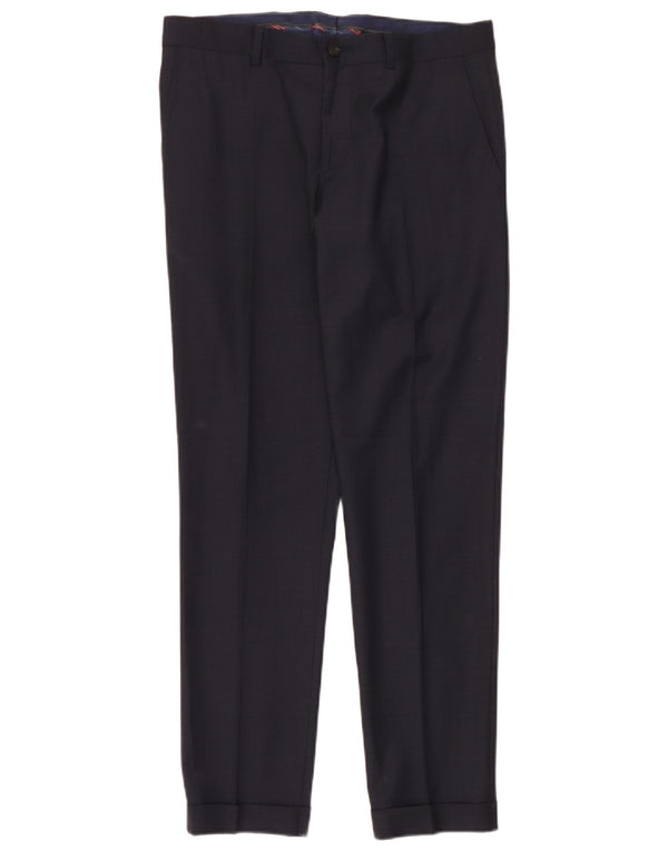 Pantaloni chino slim pentru bărbați Zara EU 40 Mediu L31 L30 Bleumarin