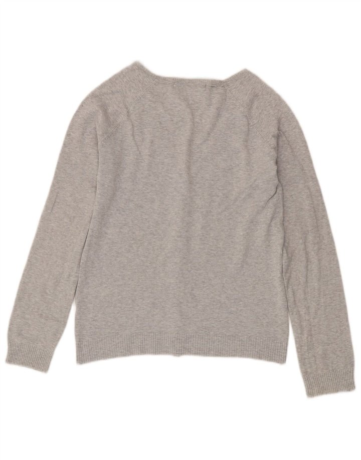 Pulover cardigan pentru femei Zara UK 14 mare, gri cu pete