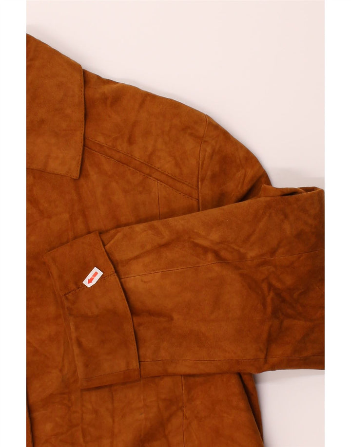 LEBOLE Womens Suede Jacket IT 48 XL Brown Leather Vintage Lebole and Second-Hand Lebole from Messina Hembry 