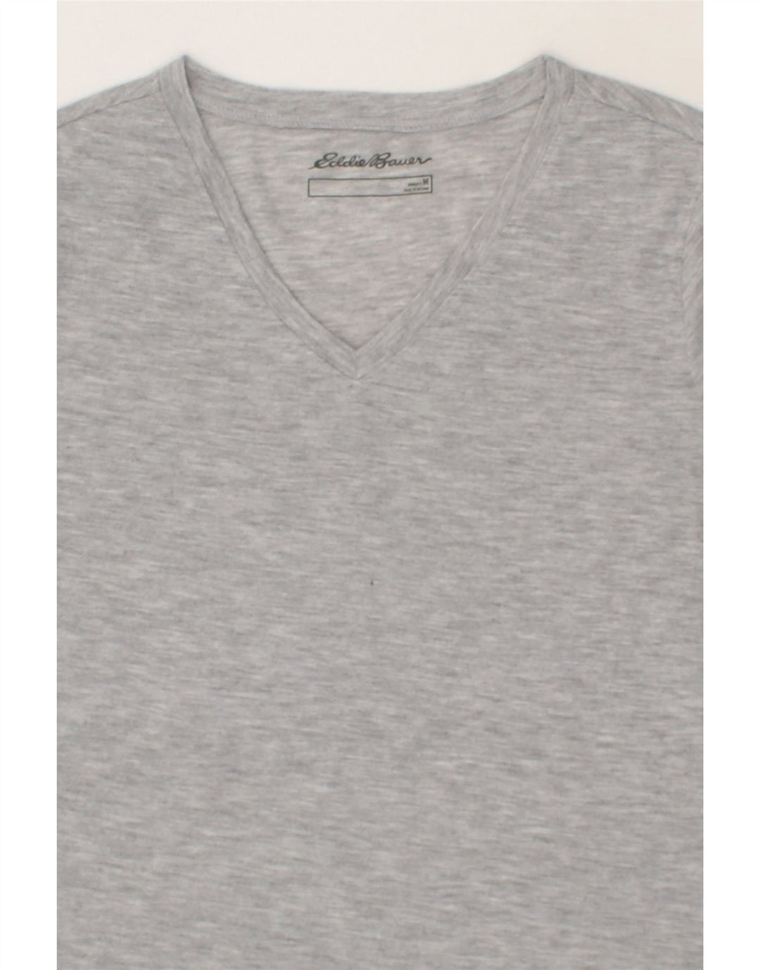 EDDIE BAUER Womens T-Shirt Top UK 12 Medium Grey Cotton Vintage Eddie Bauer and Second-Hand Eddie Bauer from Messina Hembry 
