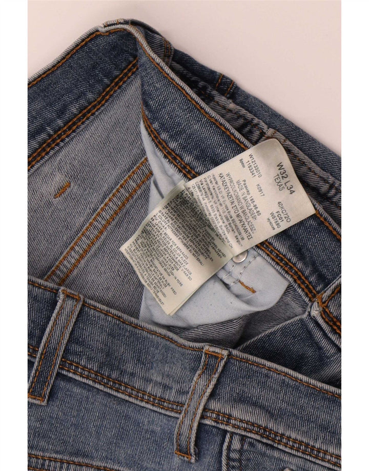 Blugi drepte pentru bărbați Wrangler Texas W32 L34 Bumbac albastru