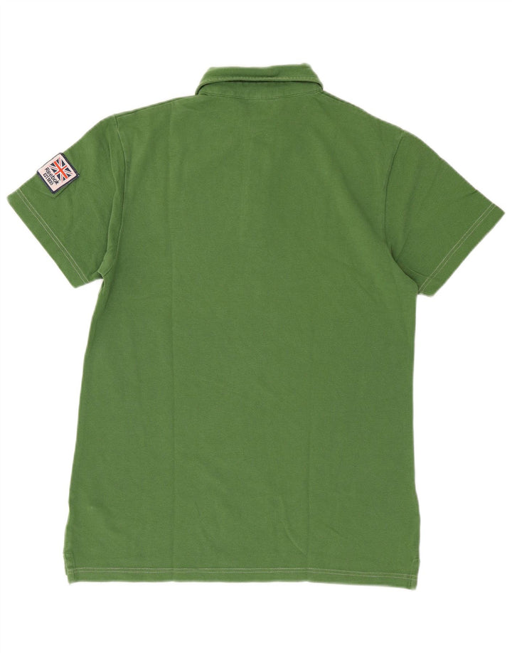 Tricou polo Reebok pentru bărbați, bumbac verde mic