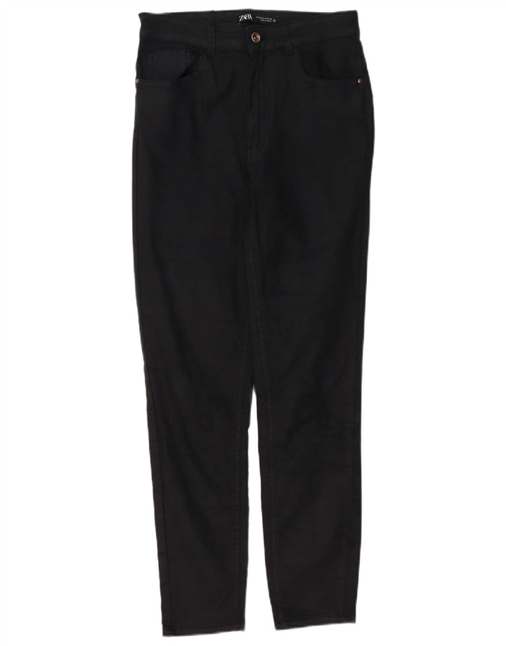 Pantaloni casual slim pentru femei Zara EU 40 Medium W30 L26 Negru