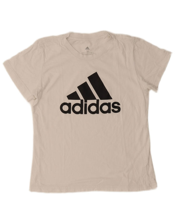 Tricou grafic Adidas pentru femei Top UK 12/14 Medium White