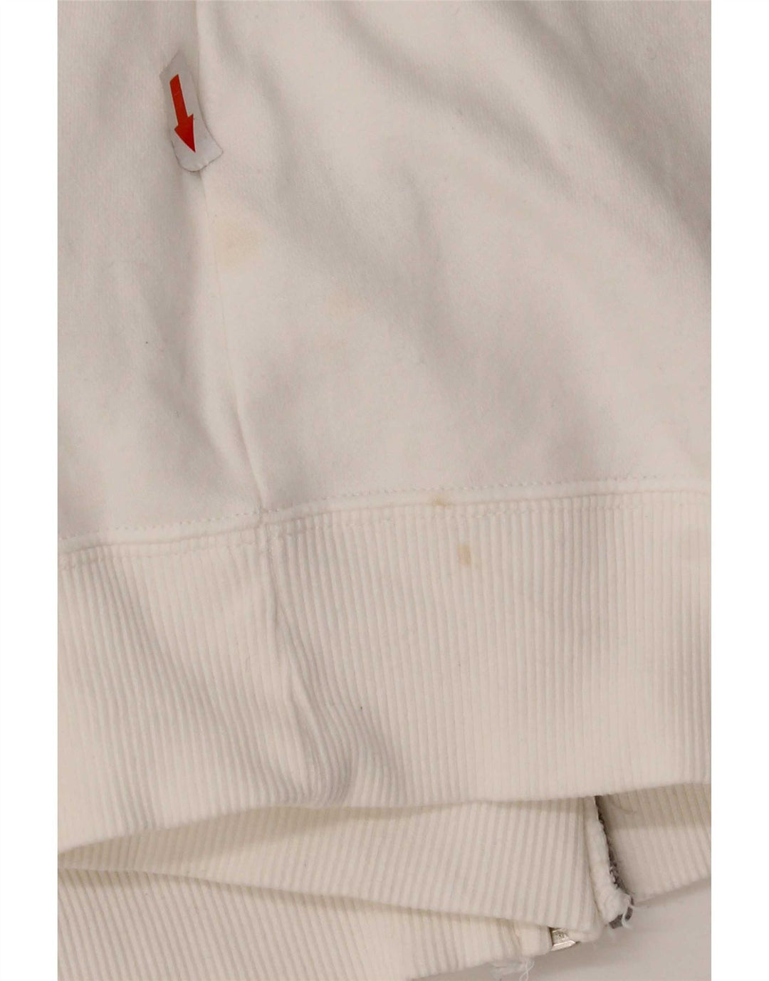 Jachetă de top pentru trening Nike pentru femei, UK 14, bumbac alb mediu