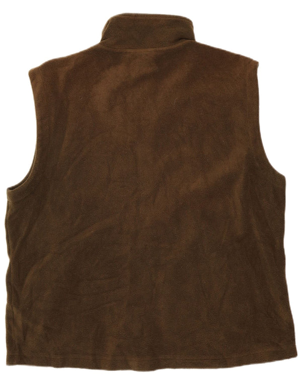 LE FROG Gilet casual pentru bărbați din fleece UK 42 XL Kaki Poliester