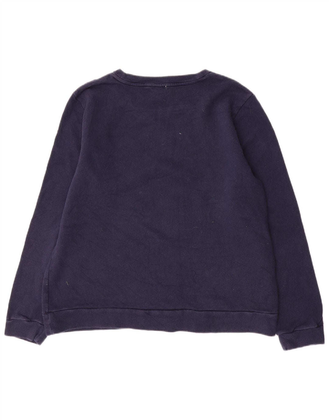 J. CREW Pulover cu grafic pentru femei UK 16 Mare Bumbac bleumarin