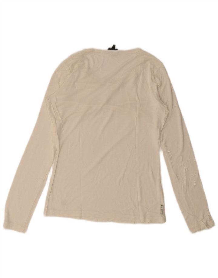Armani Jeans Top Femei cu mânecă lungă IT 42 Medium White