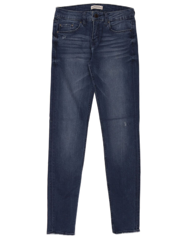 Blugi skinny pentru femei Zara EU 34 2XS W24 L28 Bleumarin