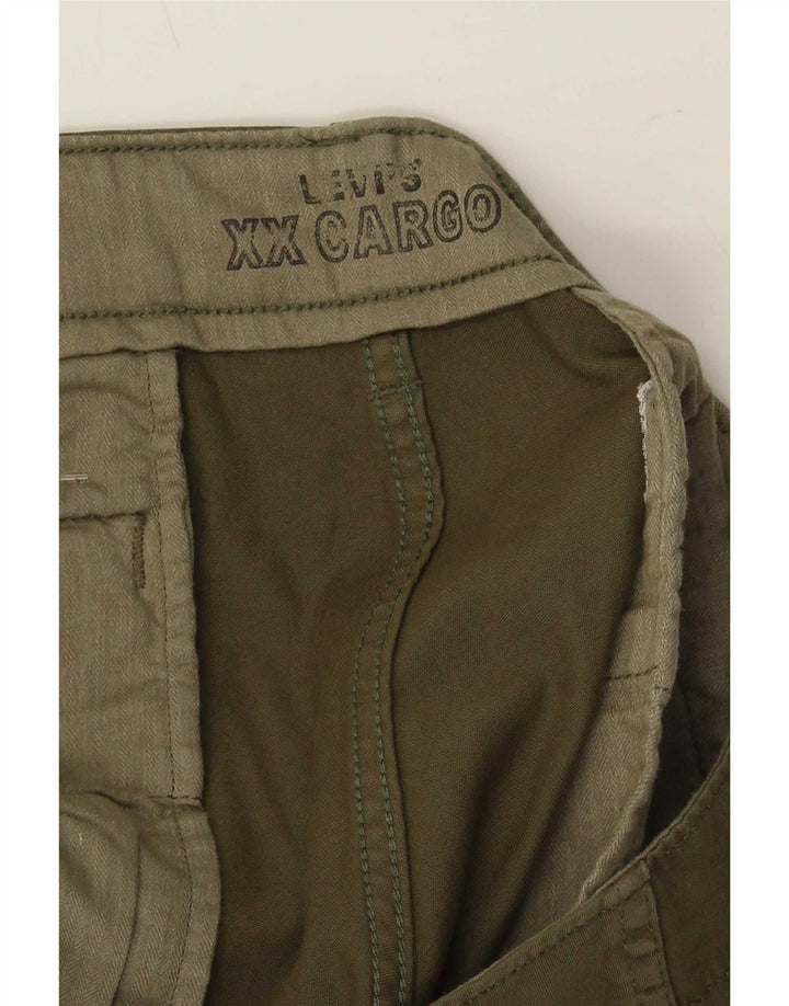 Pantaloni cargo conici pentru bărbați Levi's L36 L32 bumbac kaki