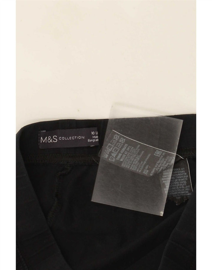 Leggings pentru femei Marks & Spencer UK 10 mic bumbac negru
