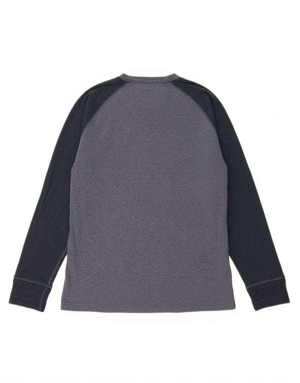 Top pentru bărbați Superdry cu mânecă lungă XL, albastru, bumbac color bloc