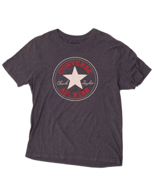 Converse Mens Graphic T-Shirt Top Small Navy Blue