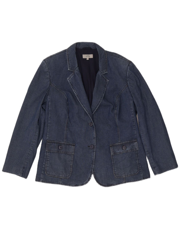 Jachetă pentru femei Marks & Spencer, cu 2 nasturi, UK 22 3XL, bleumarin, Lyocell