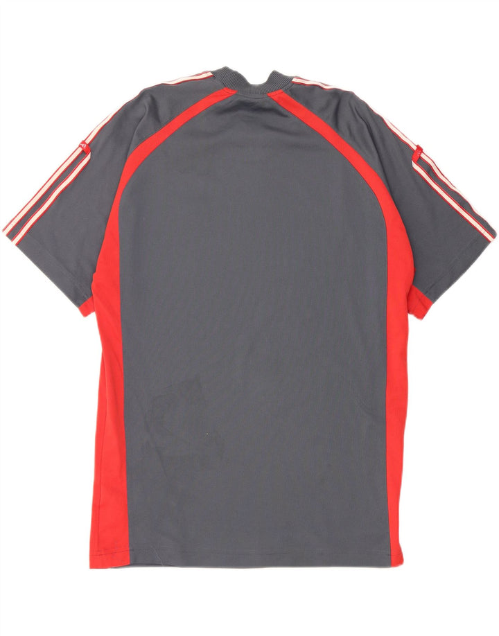 Tricou pentru bărbați ADIDAS Top mic, gri, poliester color bloc