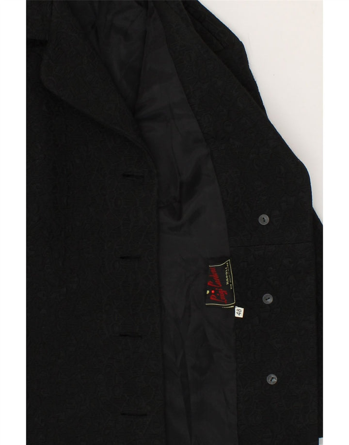 VINTAGE Womens Overcoat IT 48 XL Black Vintage Vintage and Second-Hand Vintage from Messina Hembry 