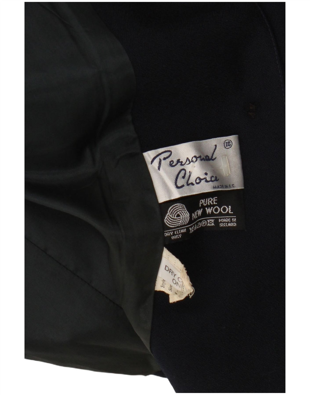 Sacou blazer pentru femei Personal Choice cu 3 nasturi UK 18 XL Lână bleumarin