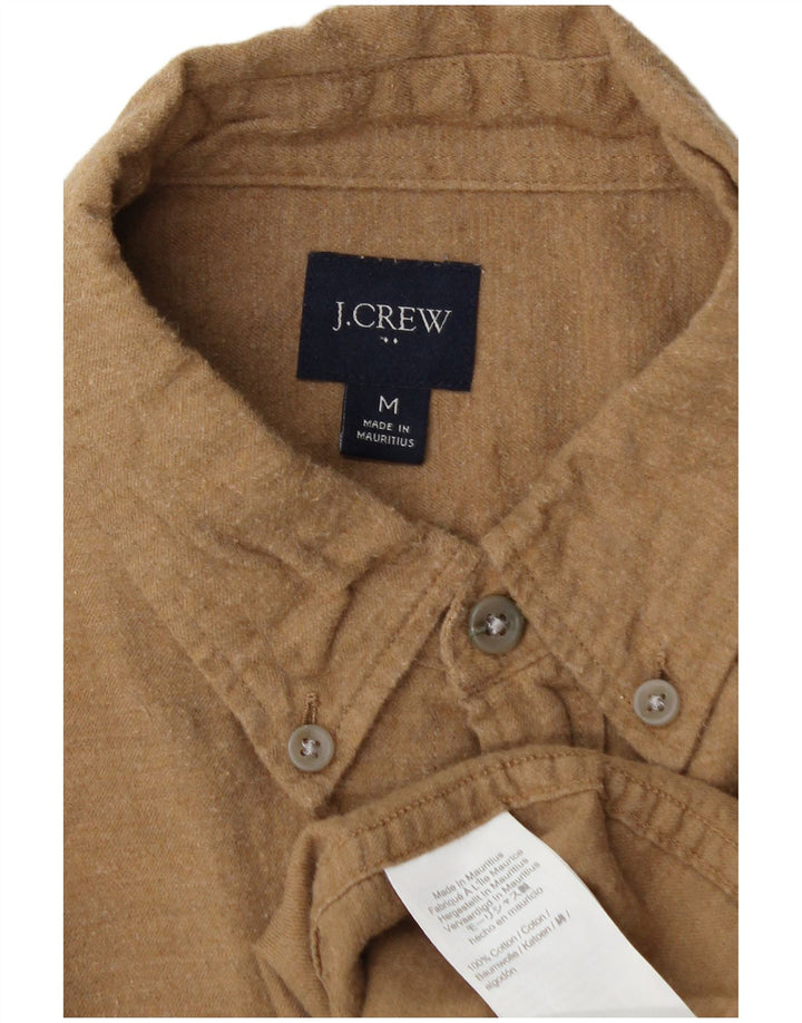 Cămașă de flanel pentru bărbați J. CREW, bumbac, bej mediu