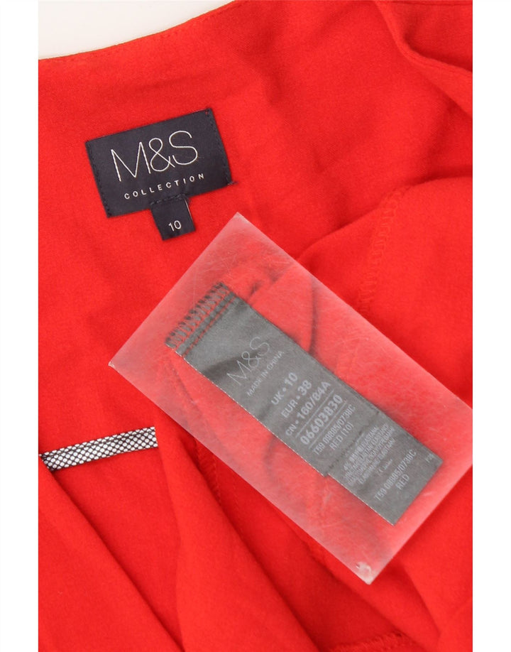 Jachetă pentru femei Marks & Spencer Open Blazer UK 10 Small Red Poliester