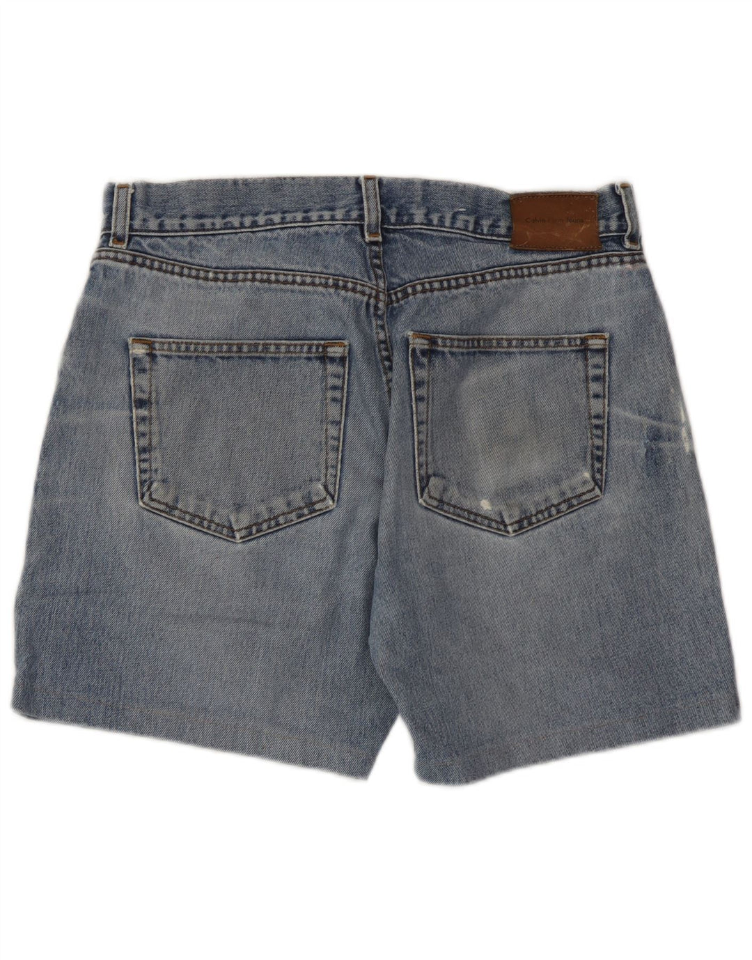 Pantaloni scurți din denim pentru bărbați Calvin Klein W32, bumbac albastru mediu