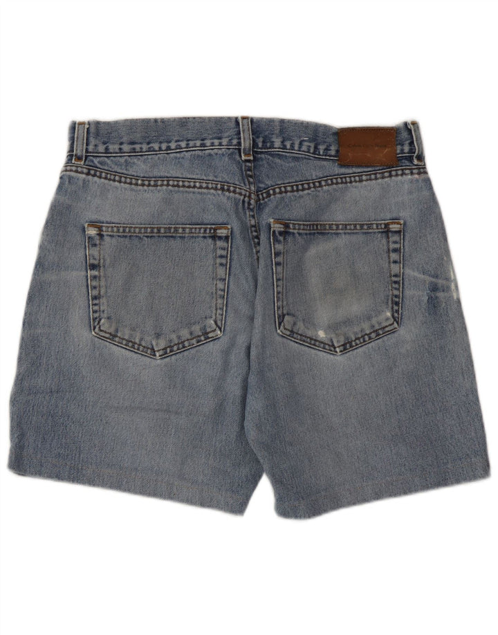 Pantaloni scurți din denim pentru bărbați Calvin Klein W32, bumbac albastru mediu