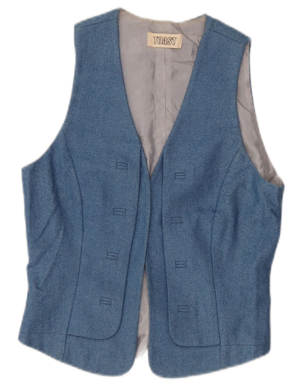 Vestă OPEN pentru femei Toast UK 6 XS Bumbac albastru