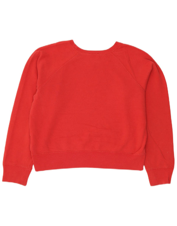 Pulover supradimensionat pentru femei Polo Ralph Lauren UK 14 Medium Red