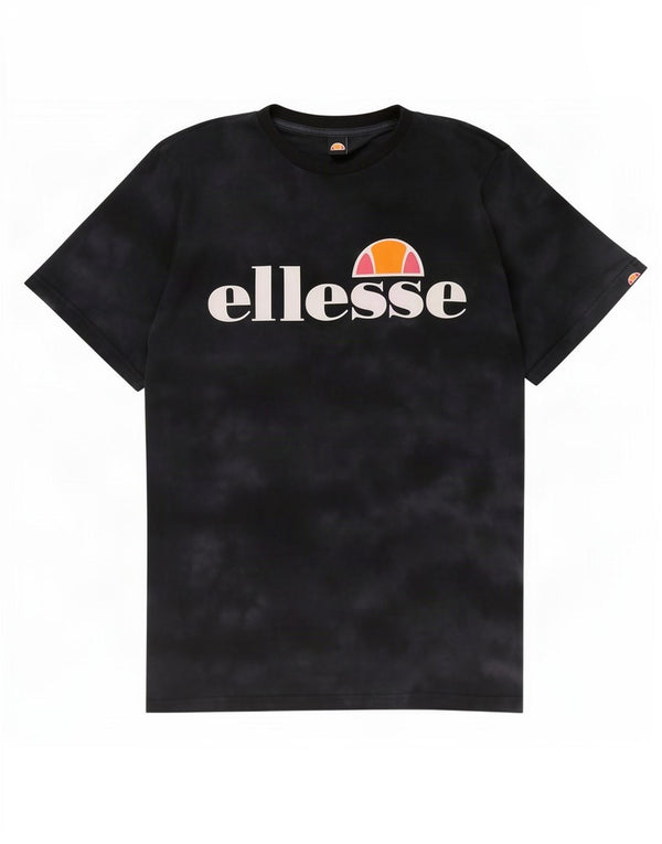 Tricou cu grafic pentru femei Ellesse Top UK 12 Medium Black Tie Dye Bumbac
