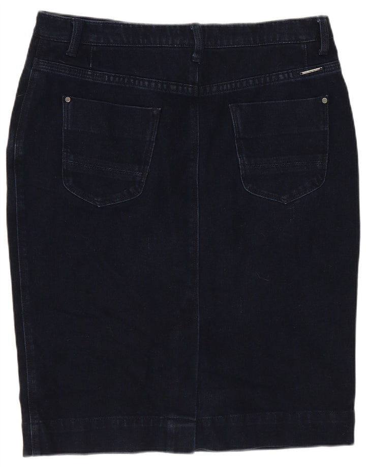 MARKS & SPENCER Fusta de blugi cu autograf pentru femei UK 12 Medium W30 Bleumarin