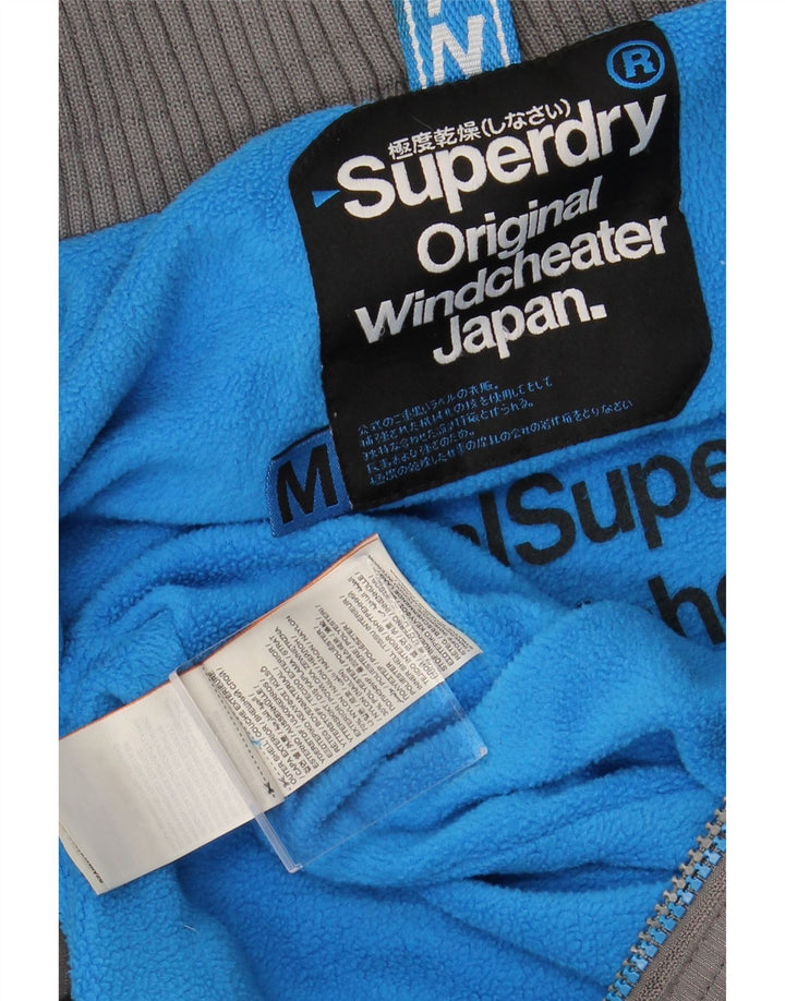 Jachetă Windbreaker pentru bărbați SUPERDRY UK 38, nailon gri mediu