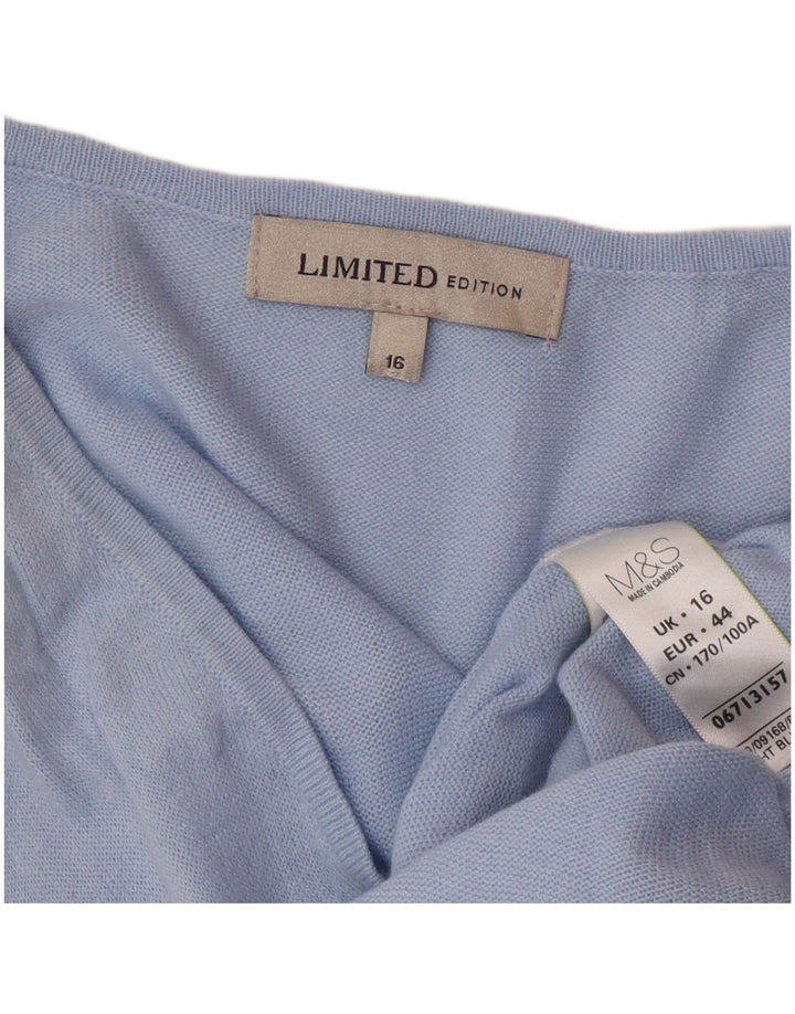 Marks & Spencer rochie supradimensionată pentru femei UK 16, mare, albastru acrilic