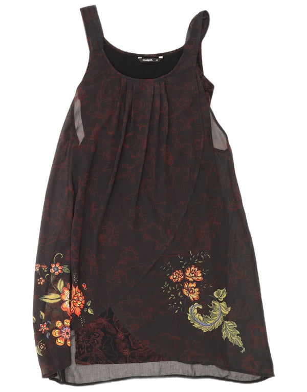 Rochie tunică fără mâneci pentru femei Desigual EU 38 Medium Negru Floral Boem