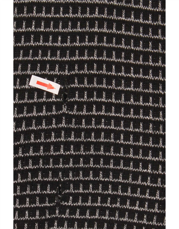 Pulover cardigan pentru bărbați Settebello XL, acrilic cu carouri negre