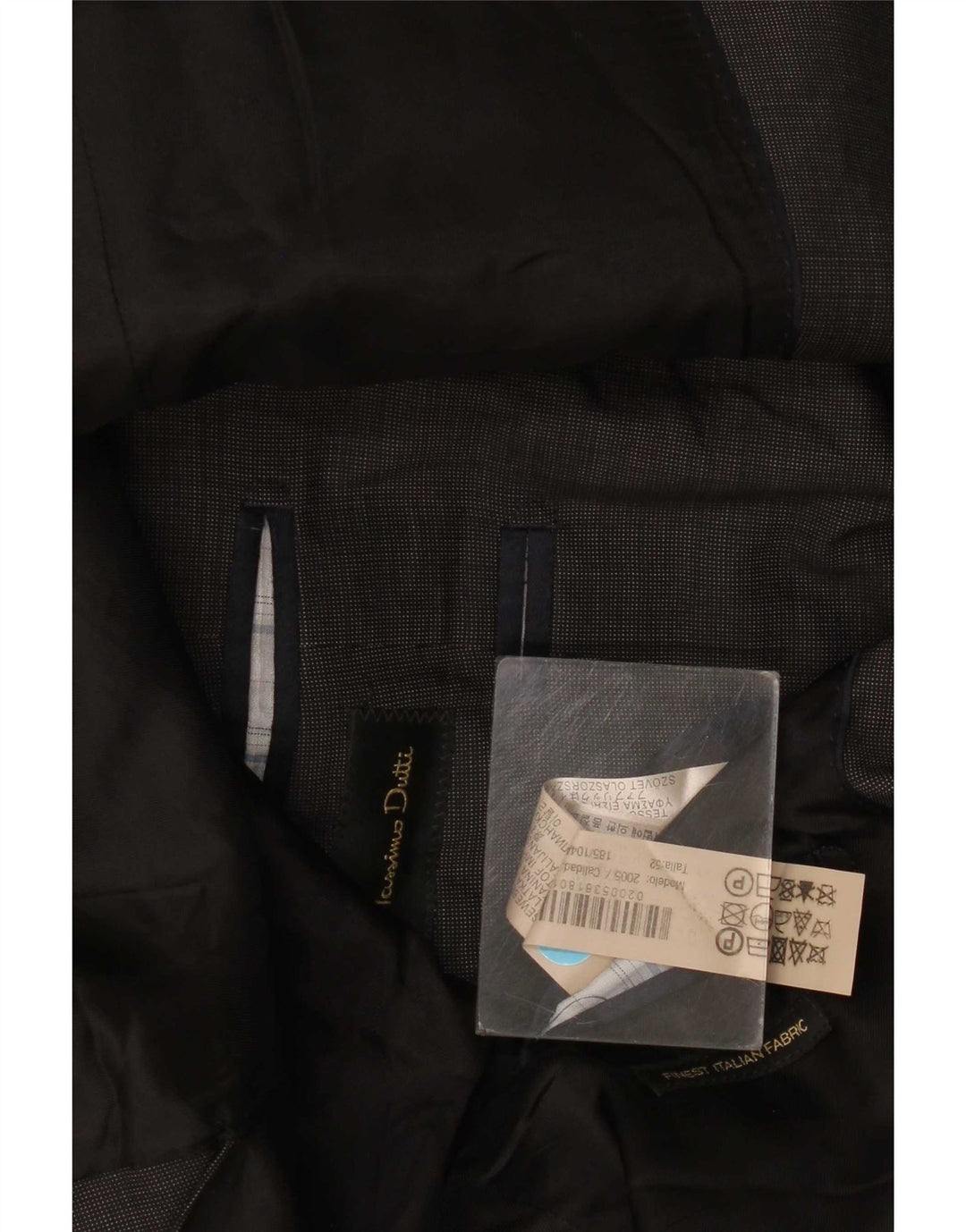 Massimo Dutti Mens 2 Button Blazer Jacket EU 52 Large Grey Wool