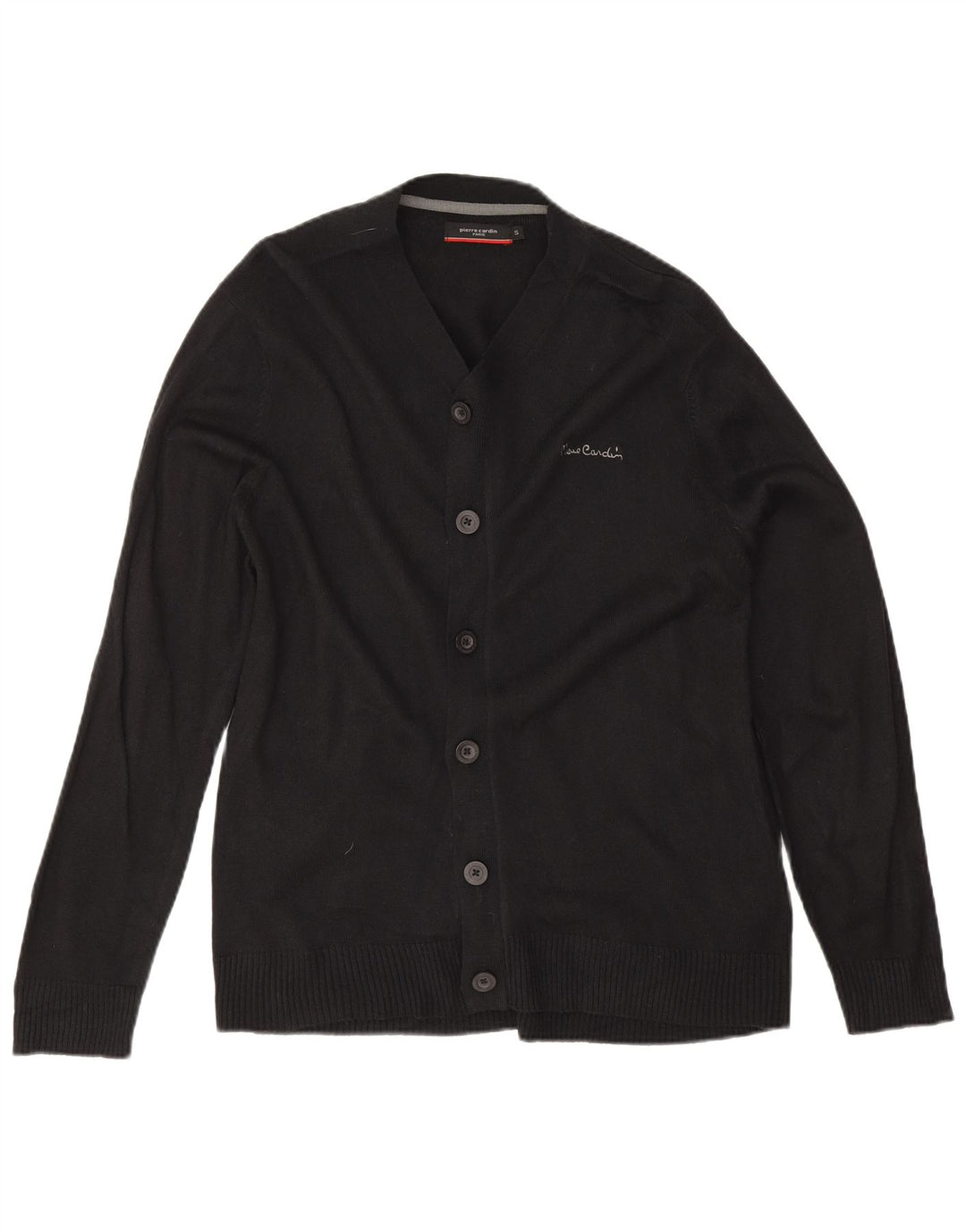 Pulover cardigan pentru bărbați Pierre Cardin, mic, negru, acrilic