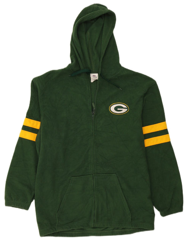 Pulover NFL pentru bărbați Green Bay Packers Fleece, cu fermoar, XL, verde, colorblock