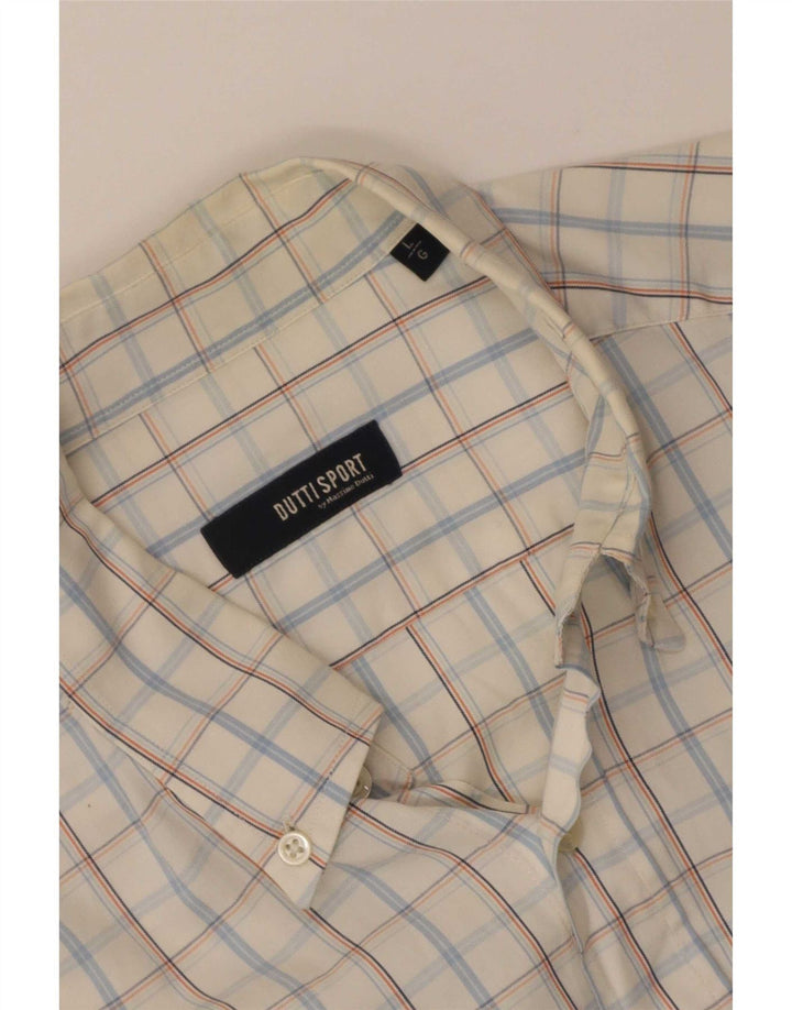 Cămașă Massimo Dutti pentru bărbați, cu carouri albe mari