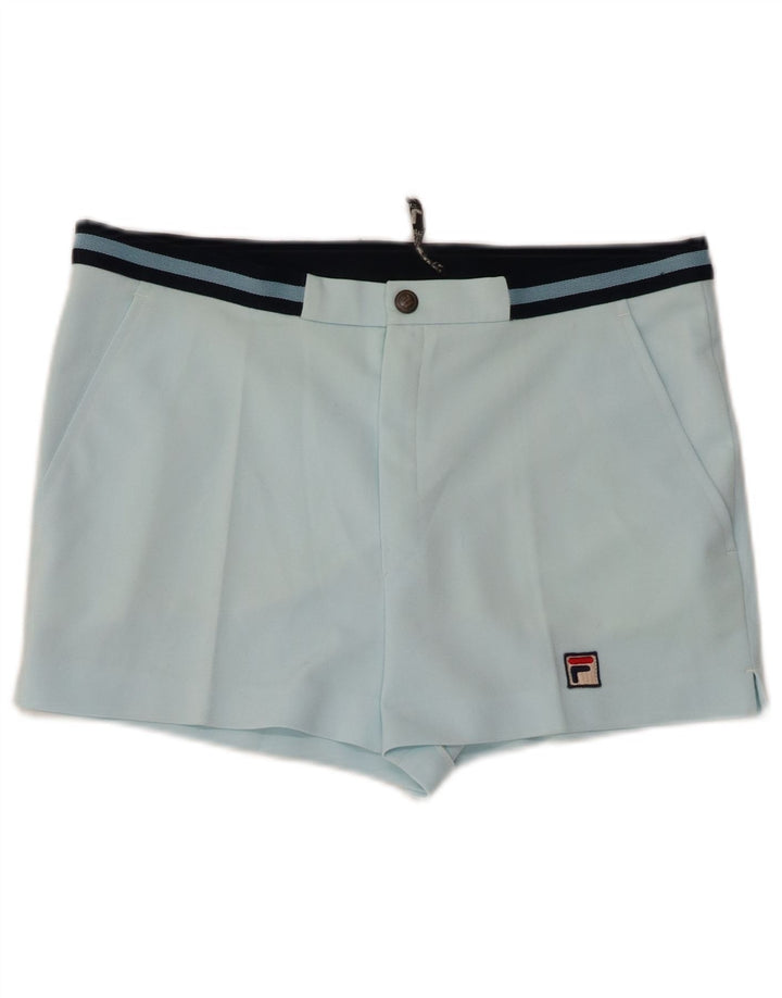 FILA Womens Chino Shorts W30 Medium  Blue Polyester