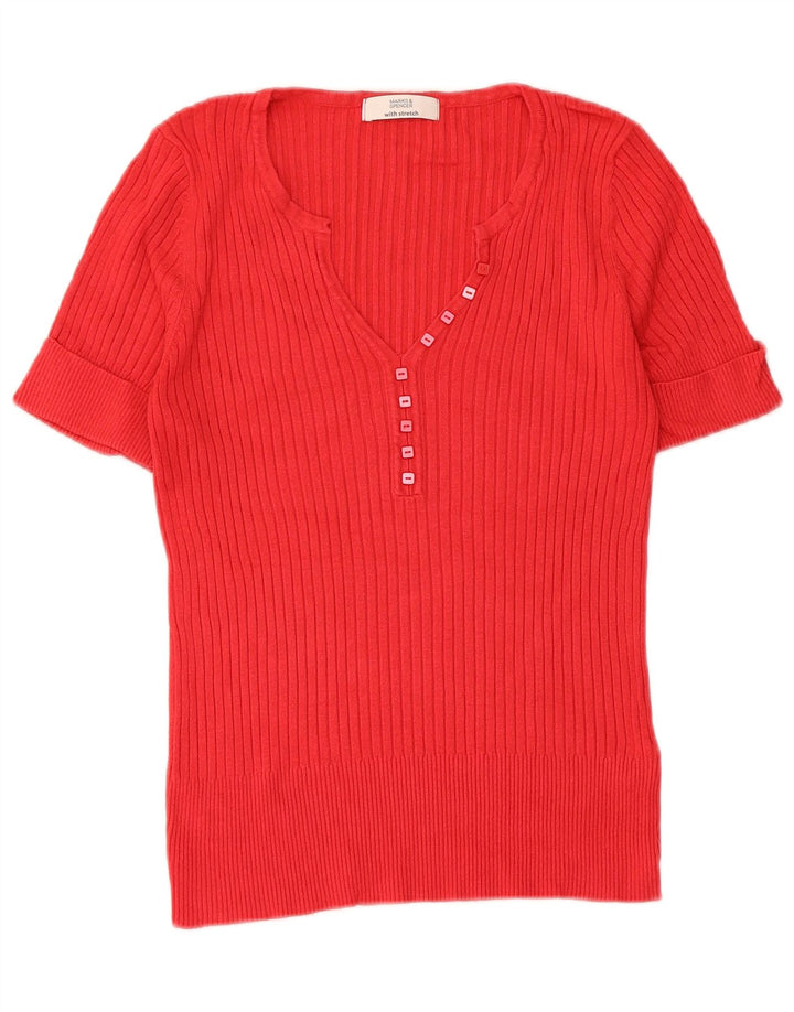 Tricou pentru femei Marks & Spencer Top UK 14 Medium Red Viscose