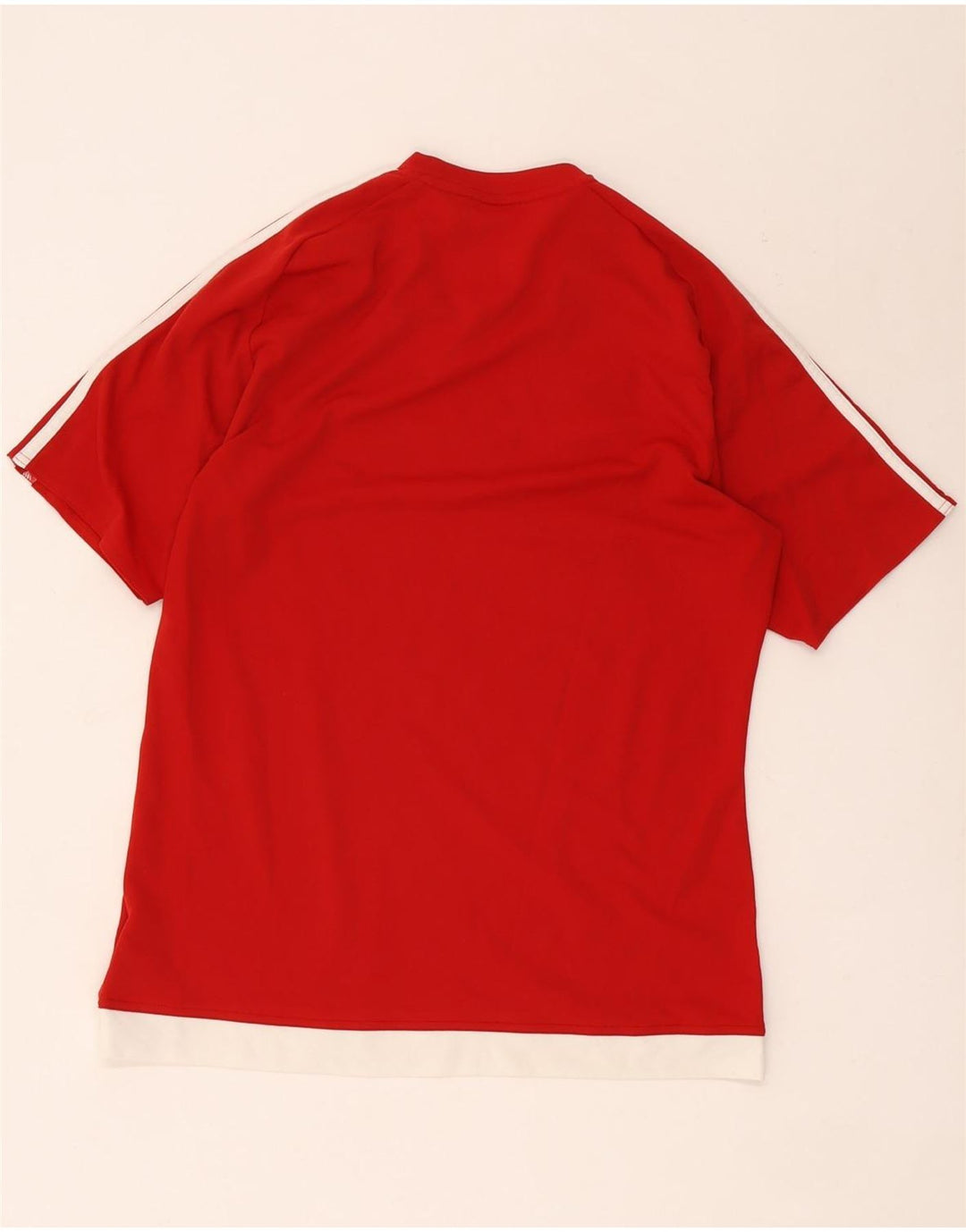 Tricou Adidas Climalite pentru bărbați Top Mediu Roșu Colorblock Poliester