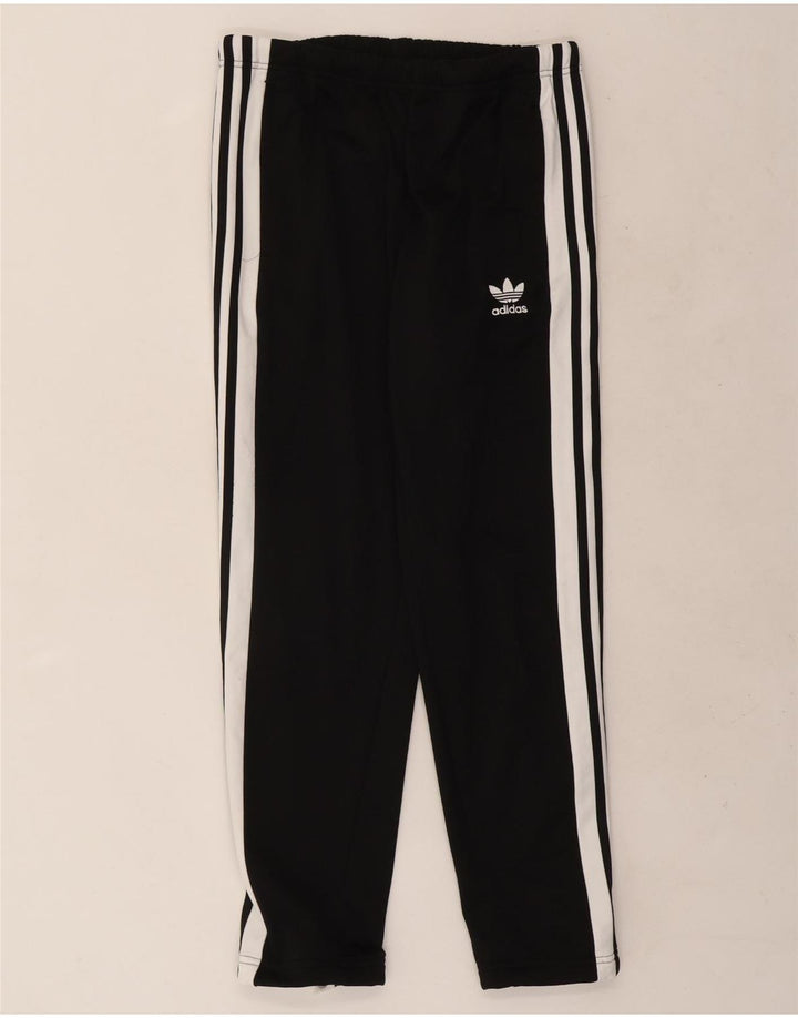 Pantaloni de trening Adidas pentru bărbați, negru mediu, poliester bloc de culoare