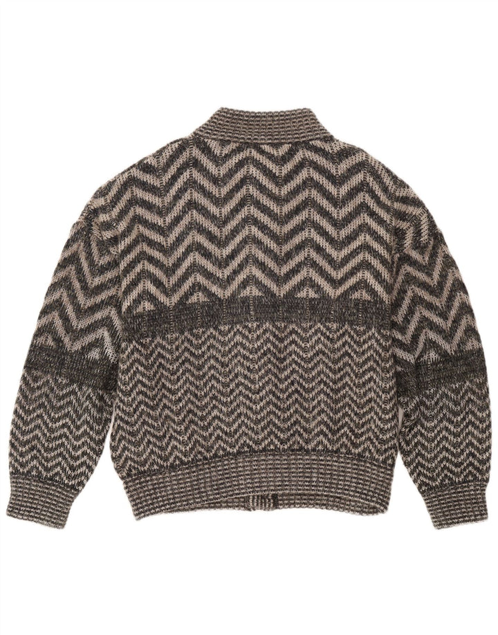Cardigan Vintage pentru bărbați, XL, gri Chevron