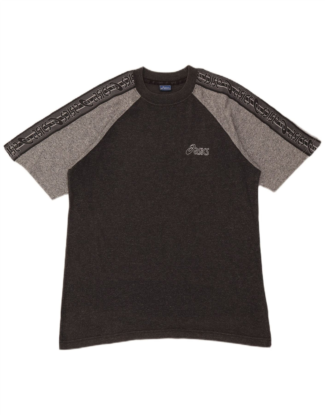 Tricou grafic Asics pentru bărbați Top mare din bumbac cu pete gri