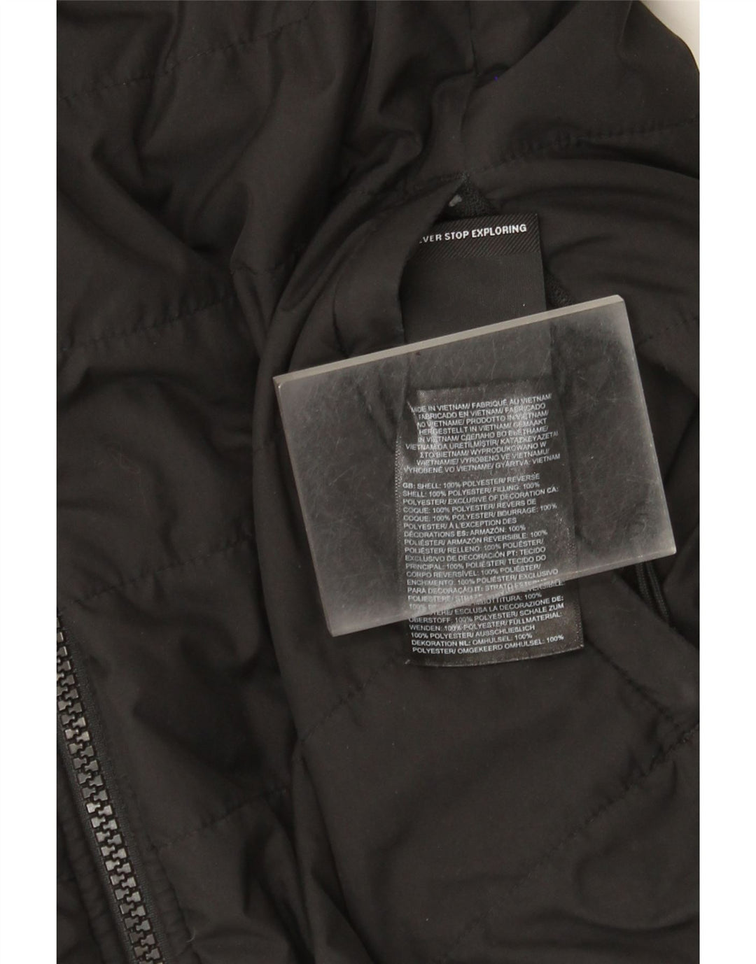 Jachetă căptușită reversibilă pentru femei The North Face UK 14 Poliester mediu negru
