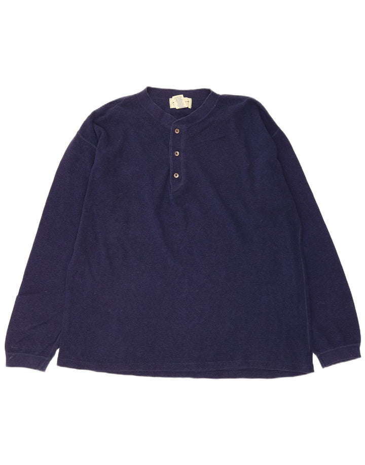 Eddie Bauer pentru bărbați, top cu mânecă lungă, cu mânecă lungă, medie, bleumarin, bumbac
