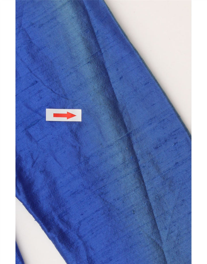 Blazer Vintage pentru femei UK 12 Medium Blue Silk